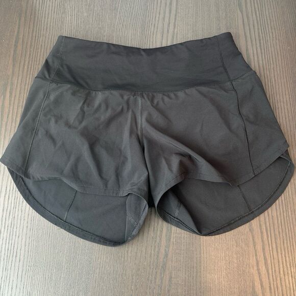 Lululemon Black High Waist Shorts 6 - Picture 1 of 3
